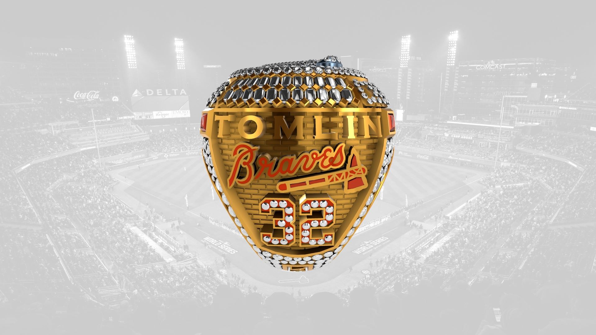2021 Braves World Series Ring - Josh Tomlin